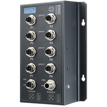 EN50155 M12 8GE PoE Unmanaged Switch, 72~110VDC